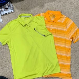 Mens XL Oakley golf shirts